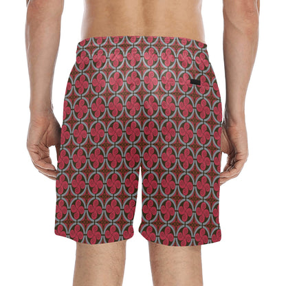 Vikings Print Design LKS301 Men's Swim Trunks Beach Shorts