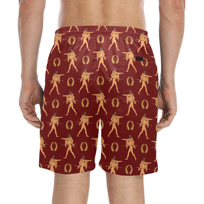 Ancient Greek Print Design LKS307 Men's Swim Trunks Beach Shorts