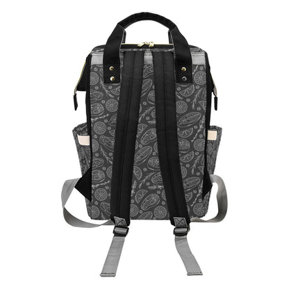 Steak Print Design LKS301 Diaper Bag Backpack