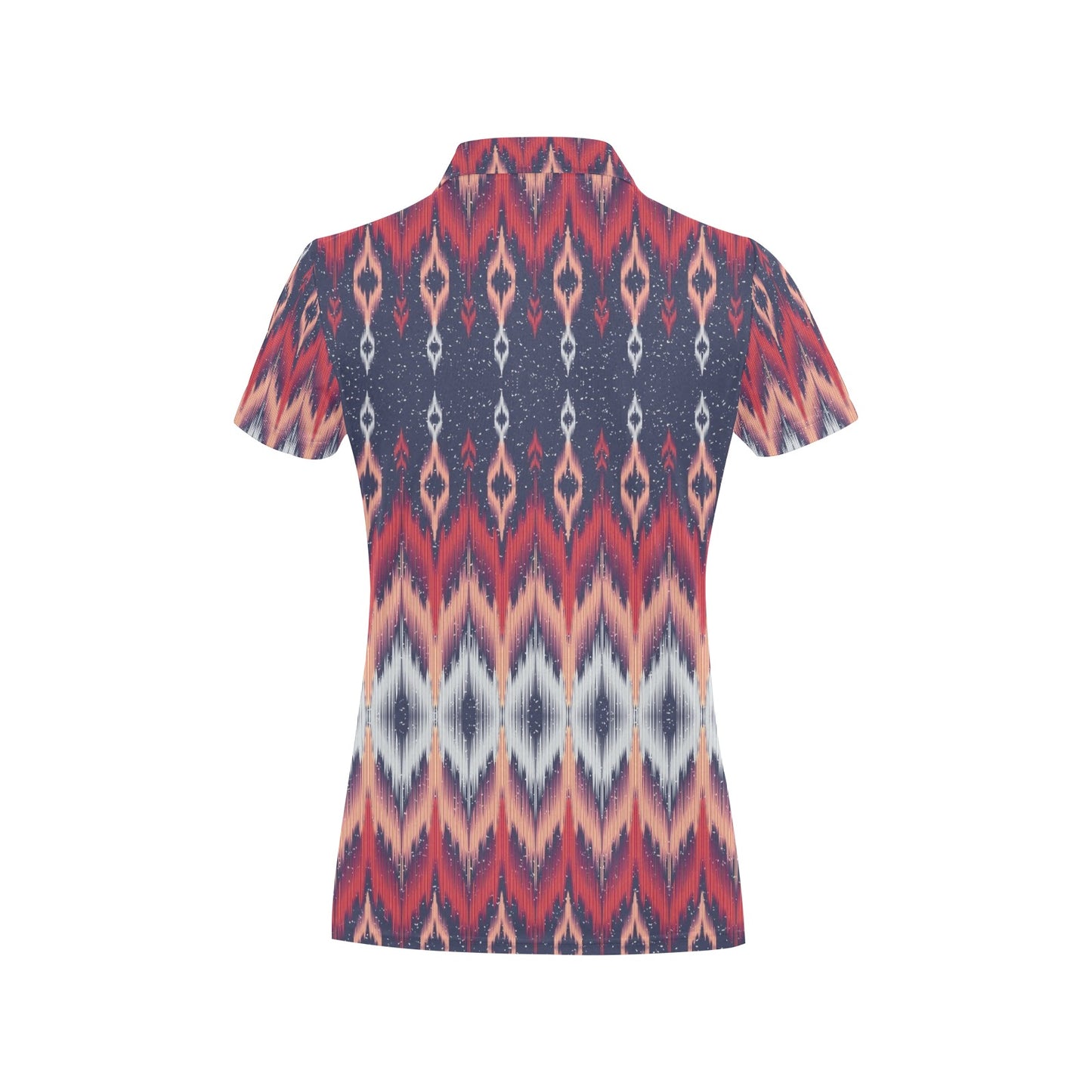 Ikat Print Design LKS401 Women's Polo Shirt