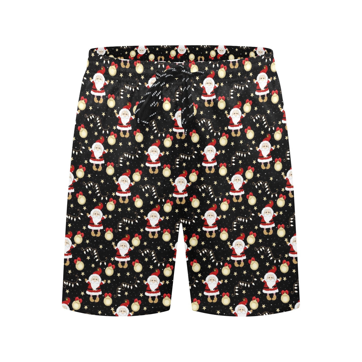 Santa Christmas Themed Print Design LKS307 Men's Swim Trunks Beach Shorts