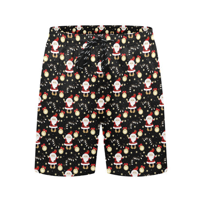 Santa Christmas Themed Print Design LKS307 Men's Swim Trunks Beach Shorts