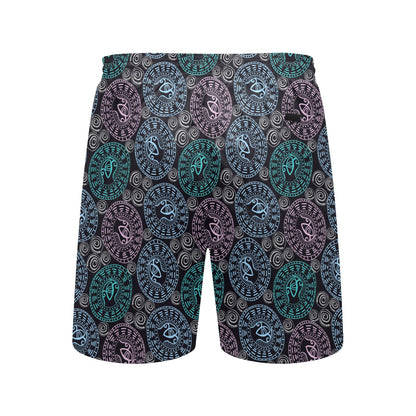 Eye of Horus Ethnic Pattern Men's Swim Trunks Beach Shorts