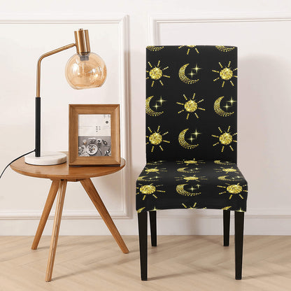 Sun Moon Print Design LKS304 Dining Chair Slipcover