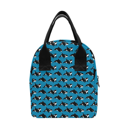 Whale Print Design LKS304 Insulated Lunch Bag