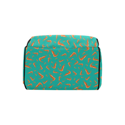Shrimp Print Design LKS301 Diaper Bag Backpack