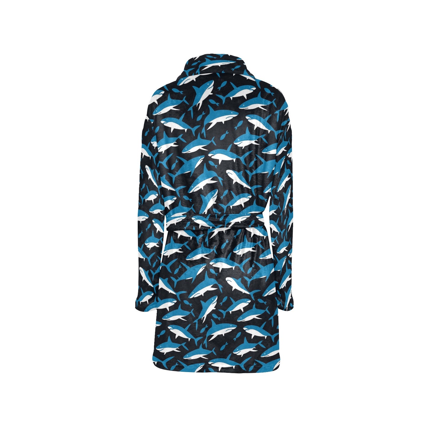 Shark Print Design LKS303 Women's Fleece Robe