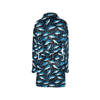 Shark Print Design LKS303 Women's Fleece Robe