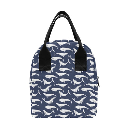 Whale Print Design LKS308 Insulated Lunch Bag