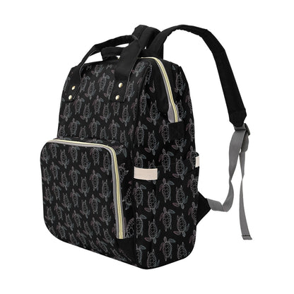 Sea Turtle Print Design LKS3012 Diaper Bag Backpack
