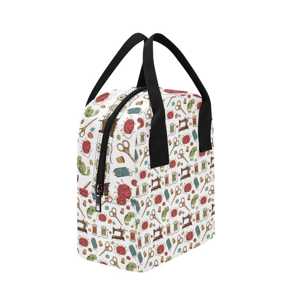 Sewing Equipment Print Design LKS304 Insulated Lunch Bag