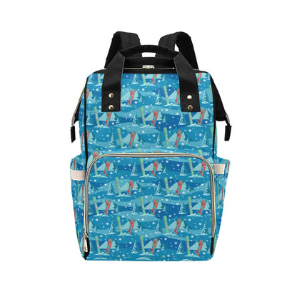 Snowboard Print Design LKS301 Diaper Bag Backpack