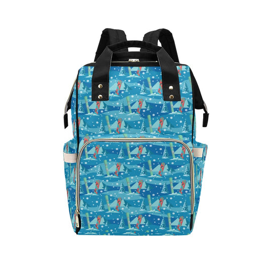 Snowboard Print Design LKS301 Diaper Bag Backpack