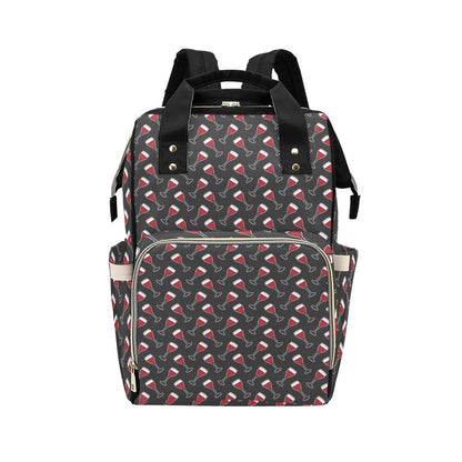 Wine Print Design LKS308 Diaper Bag Backpack
