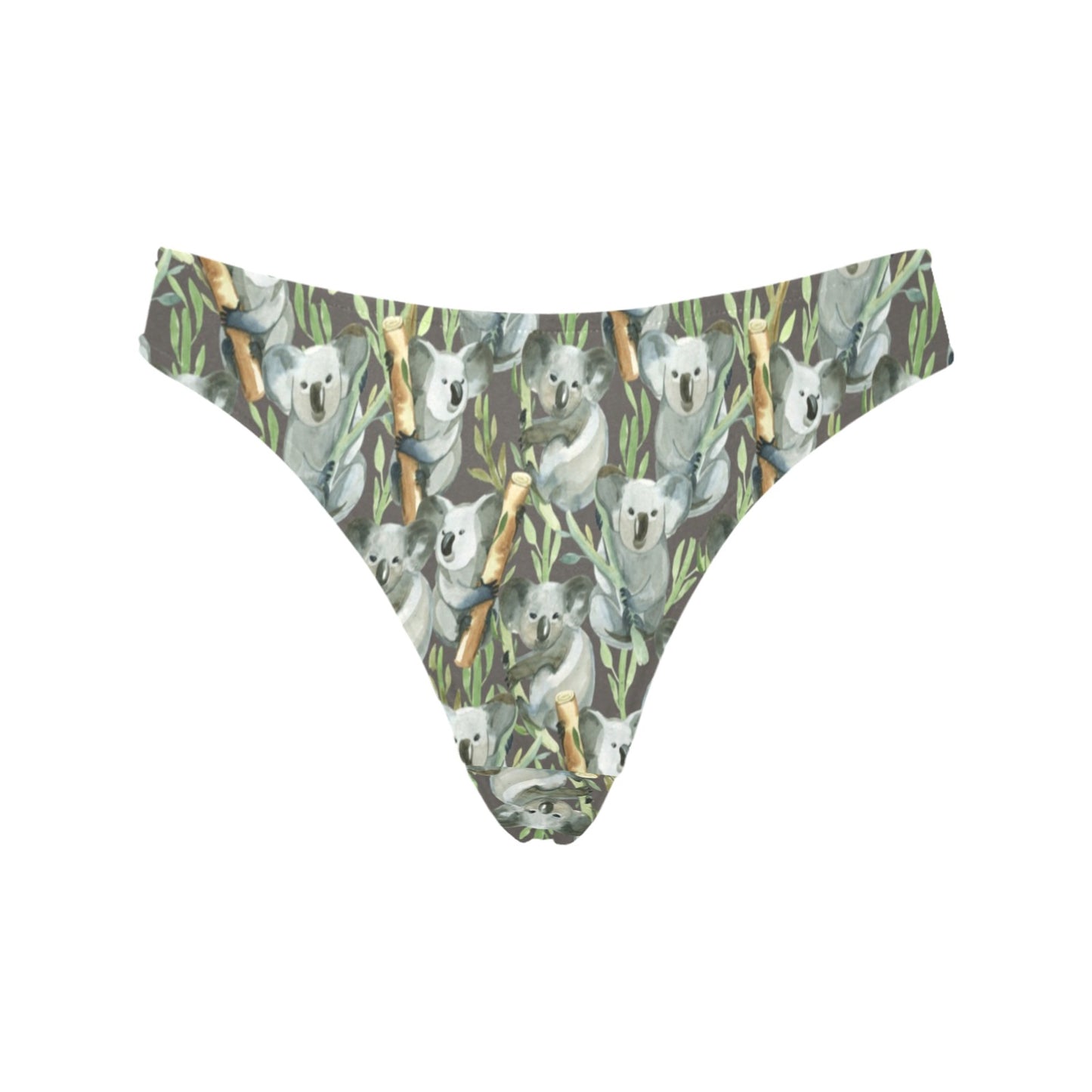 Koala Pattern Design Print Women's Thongs