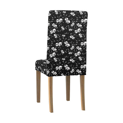 Violin Print Design LKS404 Dining Chair Slipcover