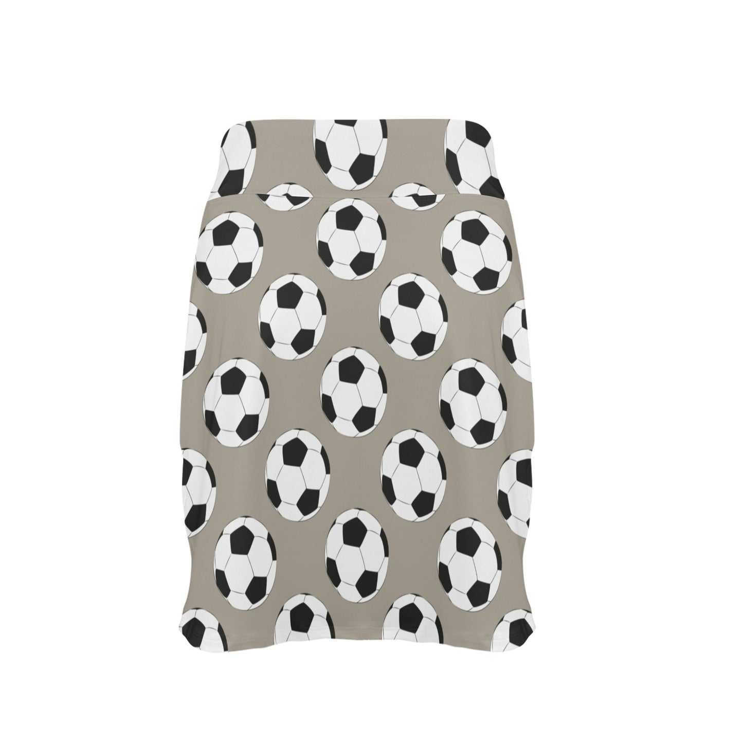 Soccer Ball Print Design LKS302 17" Golf & Pickleball Skort with Pockets