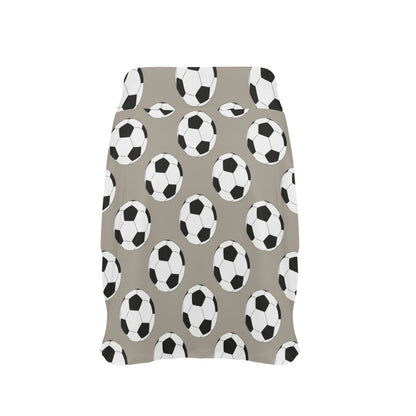 Soccer Ball Print Design LKS302 17" Golf & Pickleball Skort with Pockets