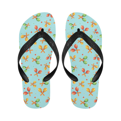 Maracas Print Design LKS402 Flip Flops