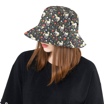 Unicorn Print Design LKS301 Unisex Bucket Hat