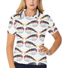 Fugu Pattern Print Design 03 Women's Polo Shirt