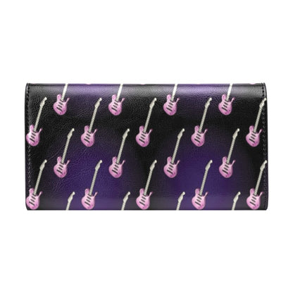 Electric Guitar Print Design LKS405 Women's Trifold Wallet