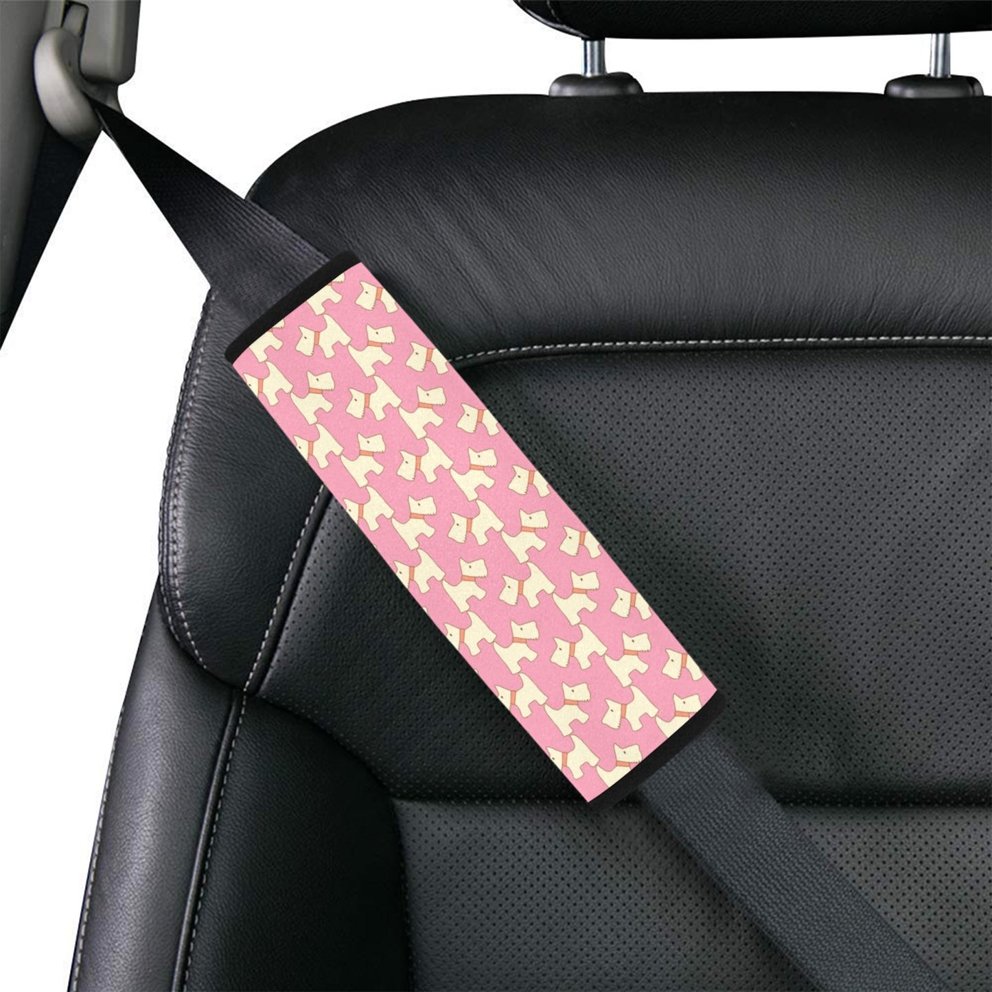 Scottish Terriers Print Design LKS306 Car Seat Belt Cover
