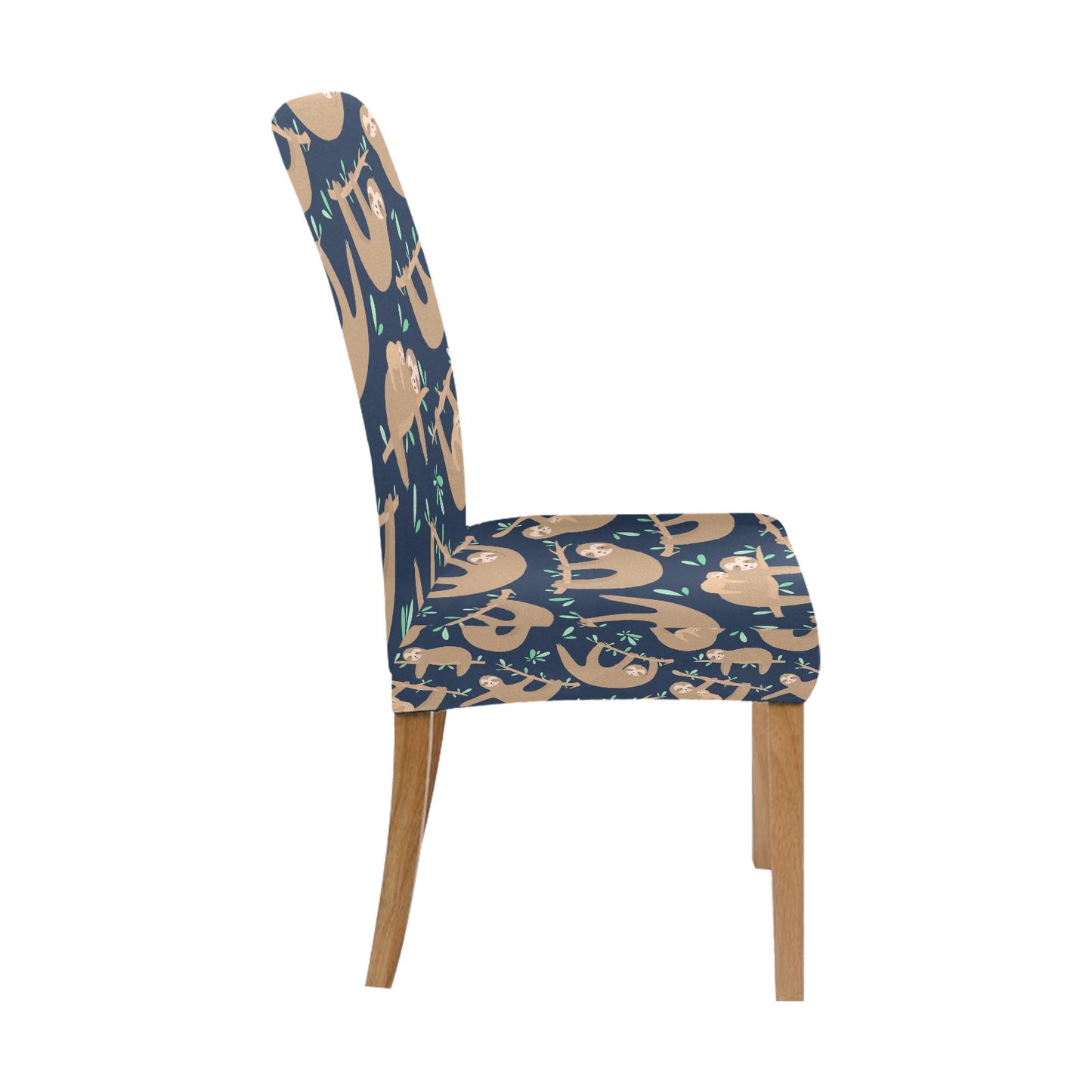 Sloth Print Design LKS307 Dining Chair Slipcover