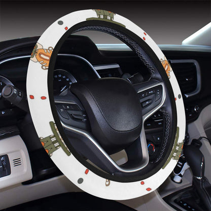 Totem Print Design LKS302 Steering Wheel Cover with Elastic Edge