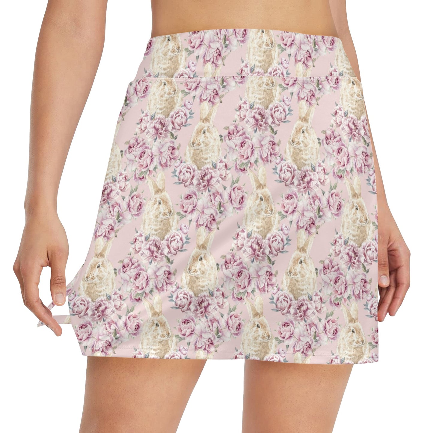 Rabbit Print Design LKS403 17" Golf & Pickleball Skort with Pockets