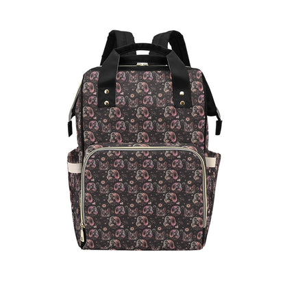 Third Eye Girl Cat Print Design LKS305 Diaper Bag Backpack