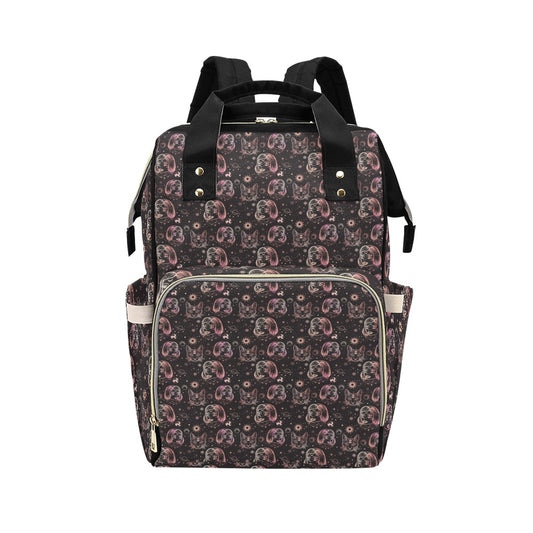 Third Eye Girl Cat Print Design LKS305 Diaper Bag Backpack
