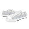 Ski Print Design LKS305 Women's White Low Top Shoes