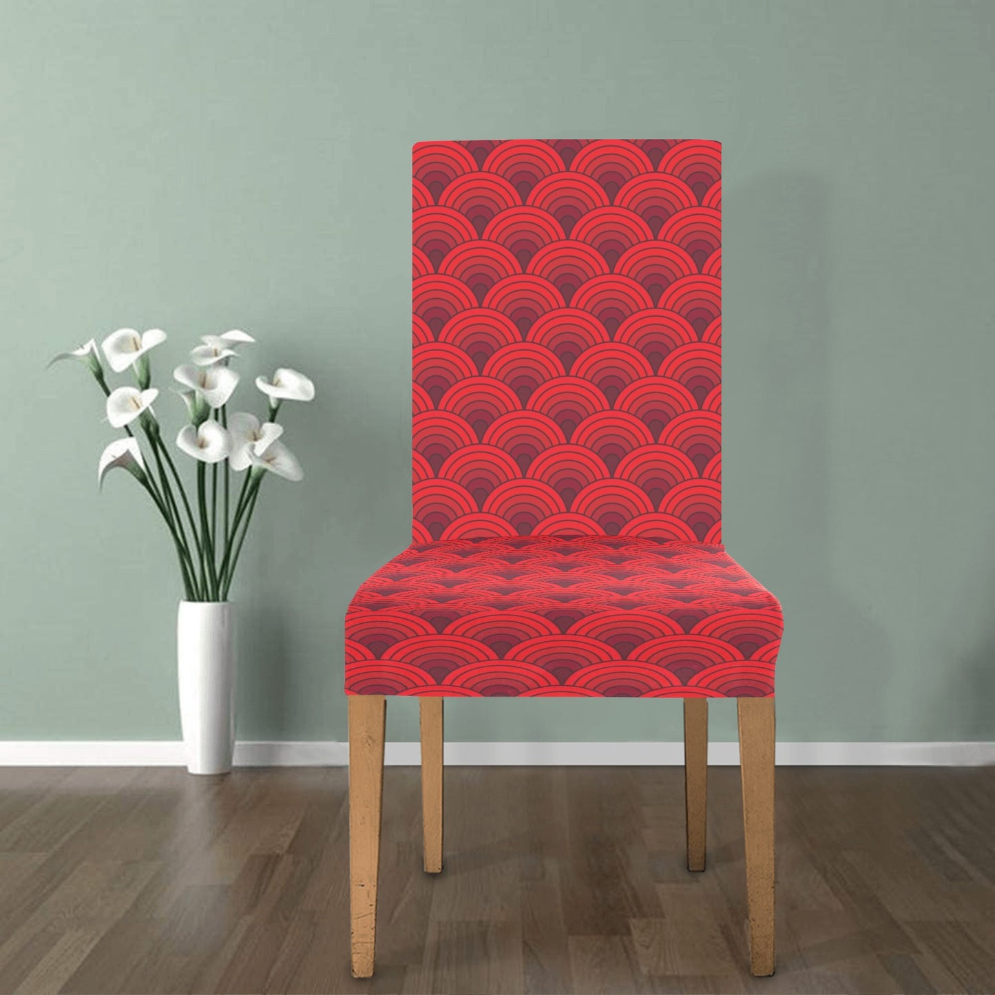 Scales Print Design LKS403 Dining Chair Slipcover