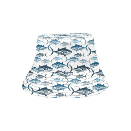 Tuna Fish Print Design LKS303 Unisex Bucket Hat