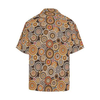 Aboriginal Print Design LKS402 Men's Men's Hawaiian Shirt