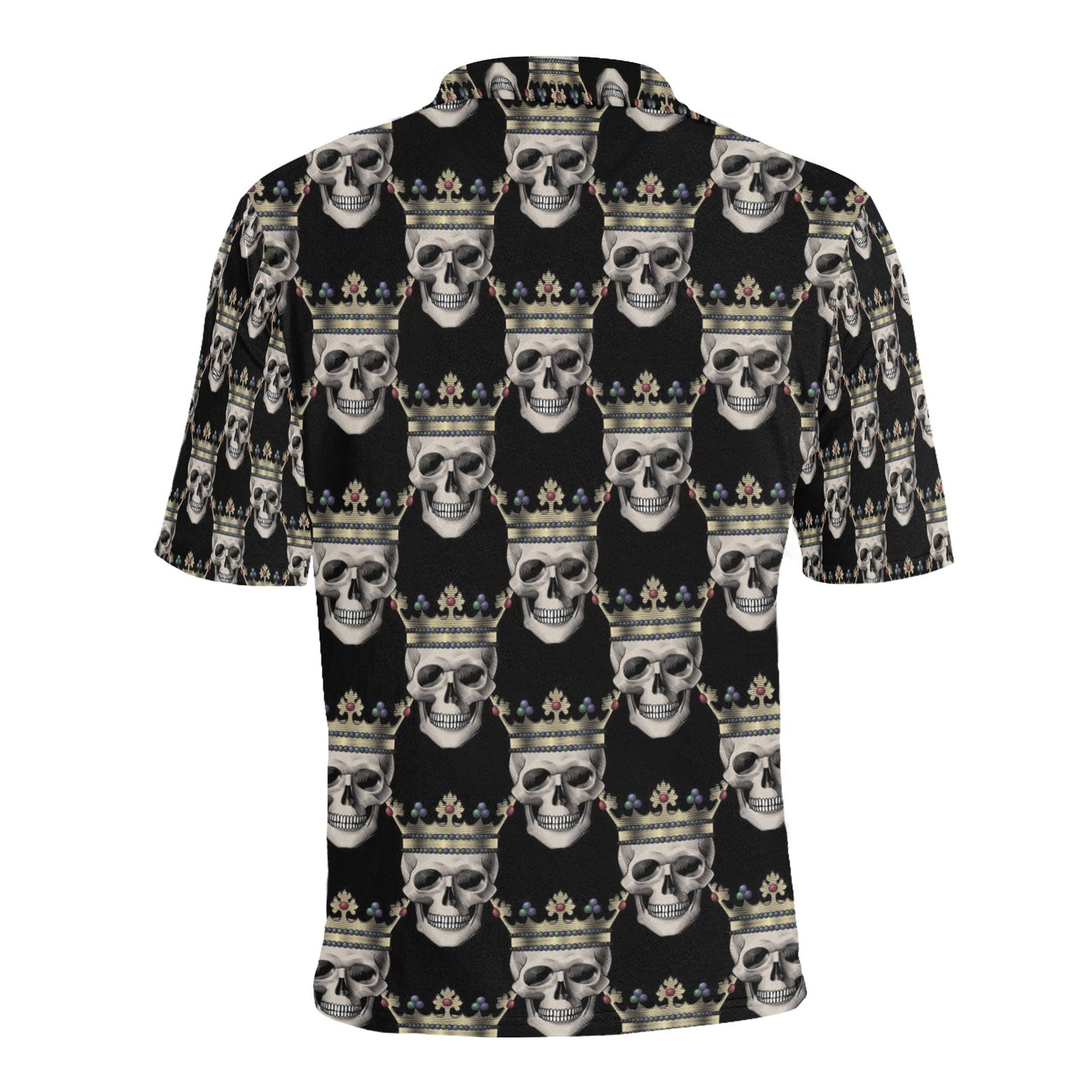 Skull King Print Design LKS3010 Men Polo Shirt