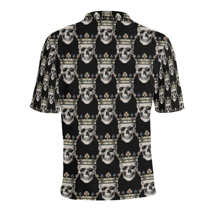 Skull King Print Design LKS3010 Men Polo Shirt