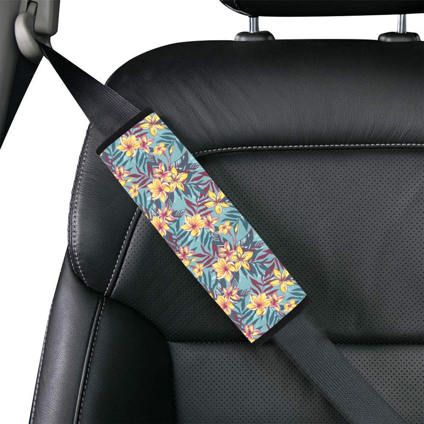 Summer Floral Print Design LKS304 Car Seat Belt Cover