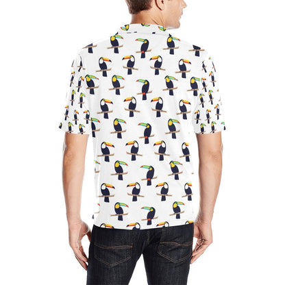 Toucan Print Design LKS305 Men Polo Shirt