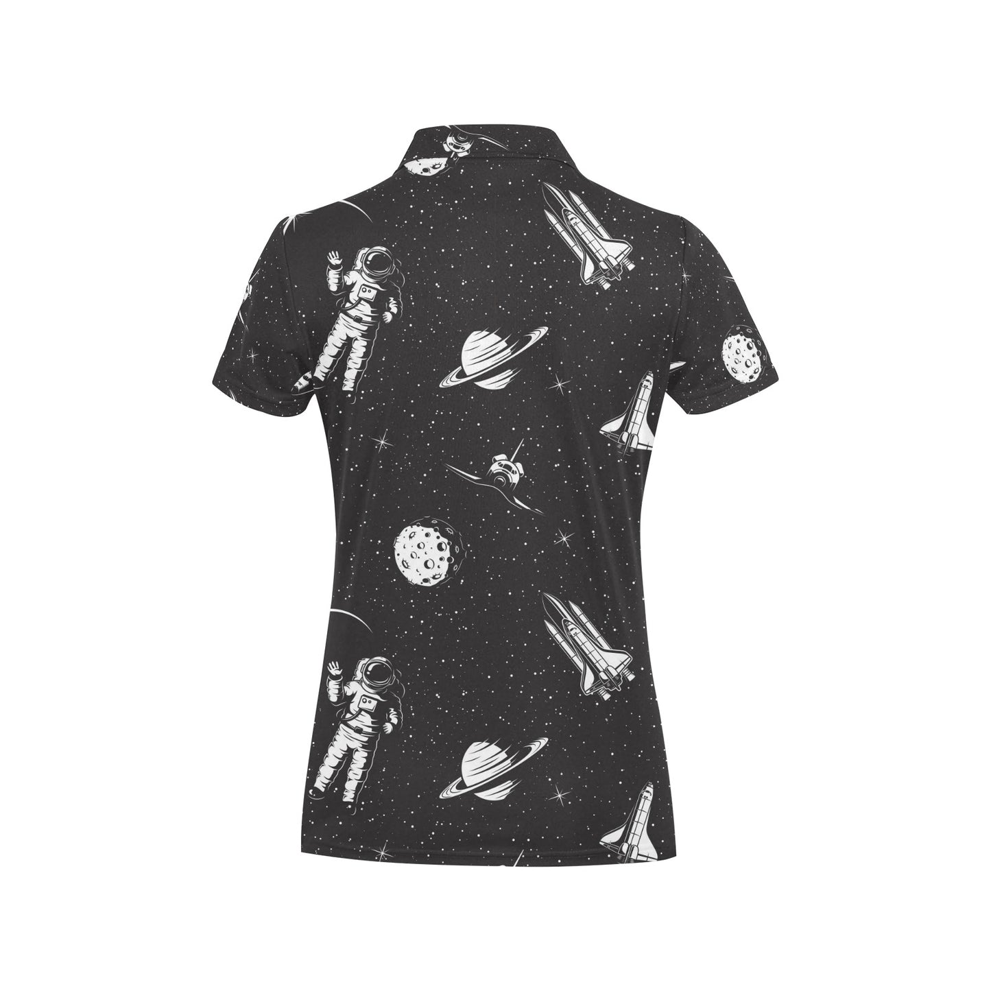 Space Pattern Women's Polo Shirt