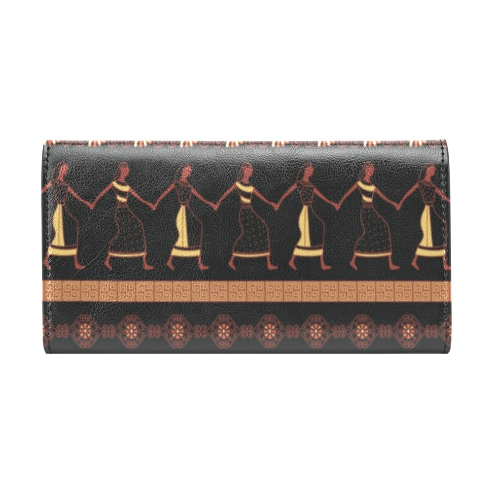Ancient Greek Human Print Design LKS306 Women's Trifold Wallet