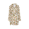 Sandwich Print Design LKS302 Women's Fleece Robe