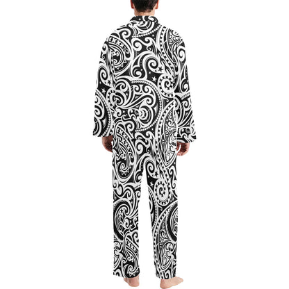 Polynesian Traditional Tribal Men's Long Pajama Set