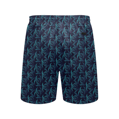 Vikings Print Design LKS302 Men's Swim Trunks Beach Shorts