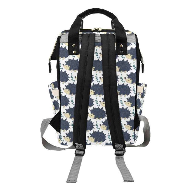 Hedgehog Print Design LKS401 Diaper Bag Backpack