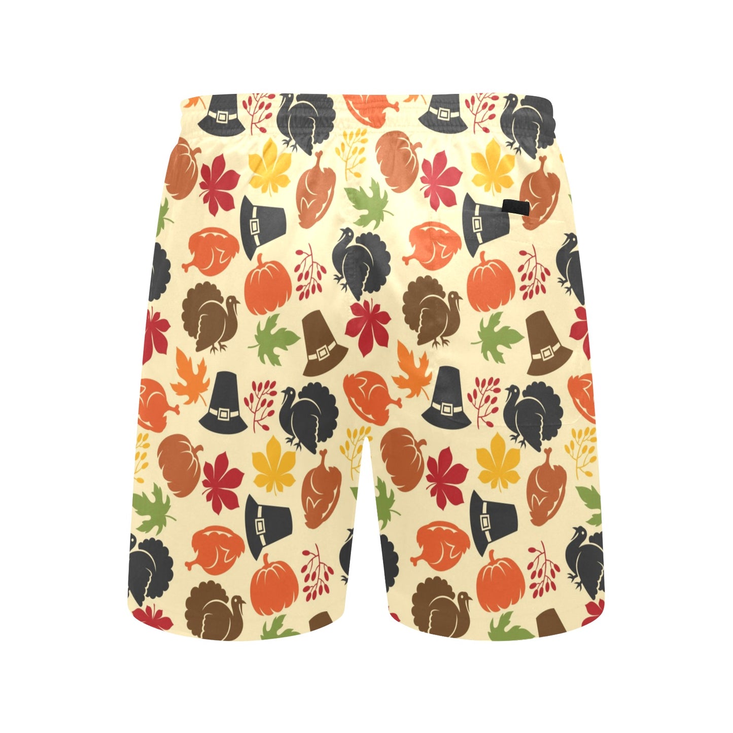 Thanksgiving Print Design LKS303 Men's Swim Trunks Beach Shorts