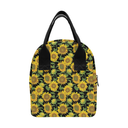 Sunflower Print Design LKS302 Insulated Lunch Bag