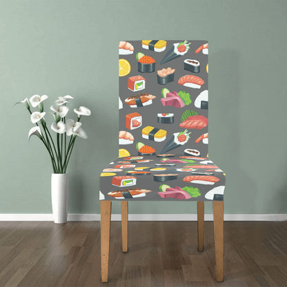 Sushi Print Design LKS302 Dining Chair Slipcover