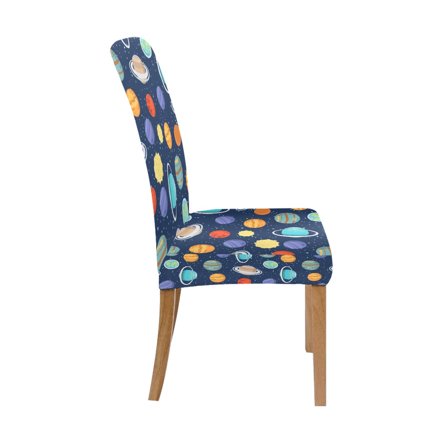 Planet With Star Print Design LKS303 Dining Chair Slipcover